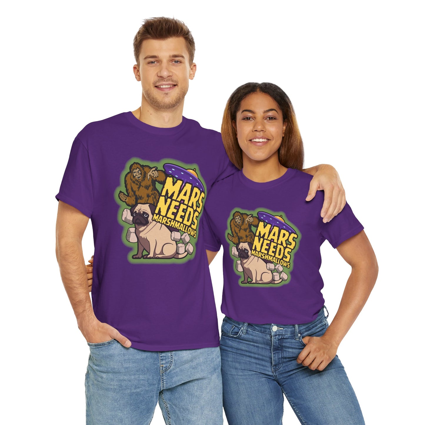Mars Needs Marshmallows Comfy Cotton Shirt