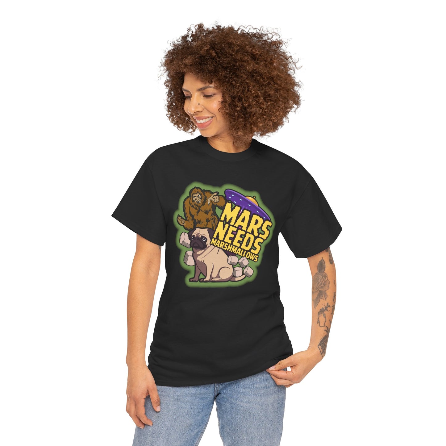 Mars Needs Marshmallows Comfy Cotton Shirt